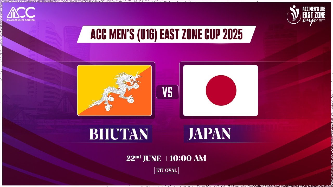 BHUTAN U16 vs JAPAN U16 | ACC Men's U16 East Zone Cup 2025