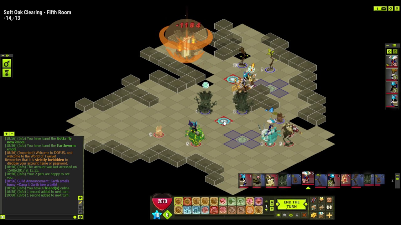 Dofus Tutorial - Soft Oak Boss Fight (English)