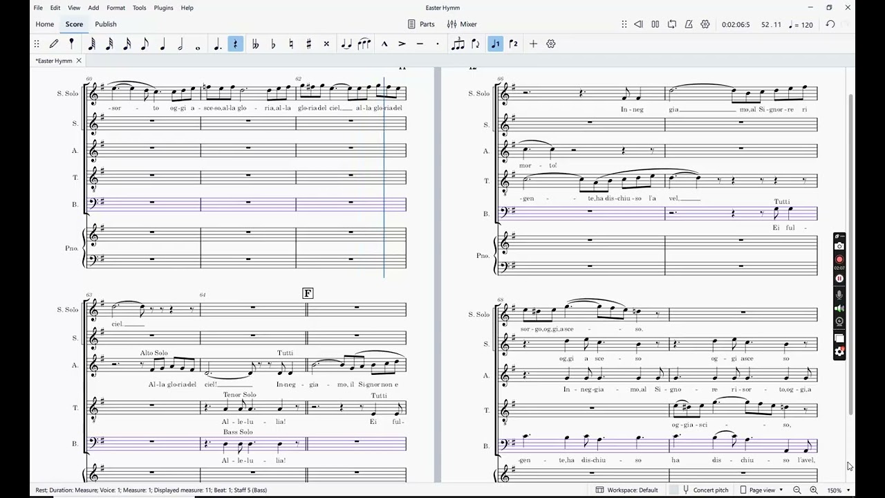 Easter Hymn from Cavallera Rusticana – Bass Practice Video