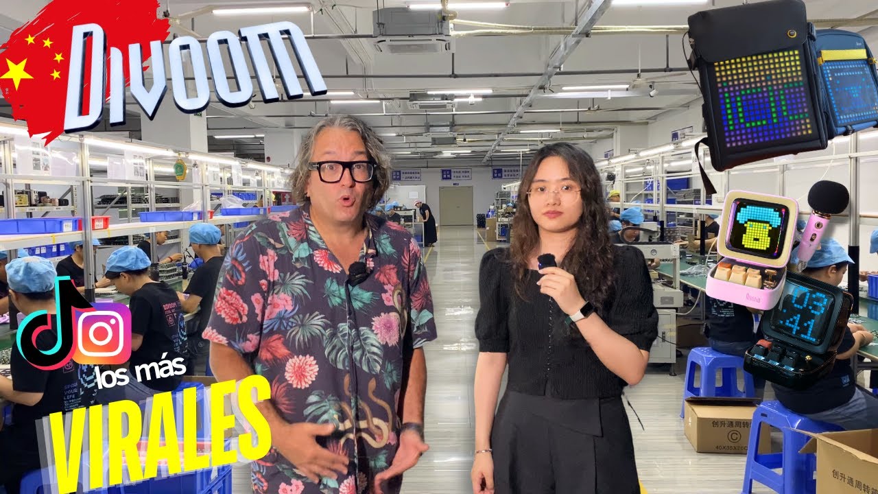 🥇Somos los primeros dentro de la fábrica DIVOOM en China | Gadgets virales y tecnología Bienvenidos