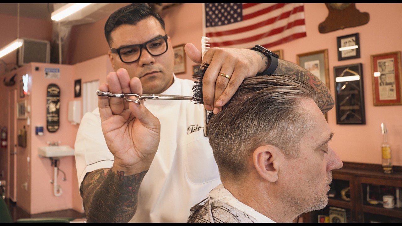 Relaxing Haircut in Orlando&rsquo;s Most Charming Pink Barbershop 💈💕 | Old Florida Style at Eleanor&rsquo;s