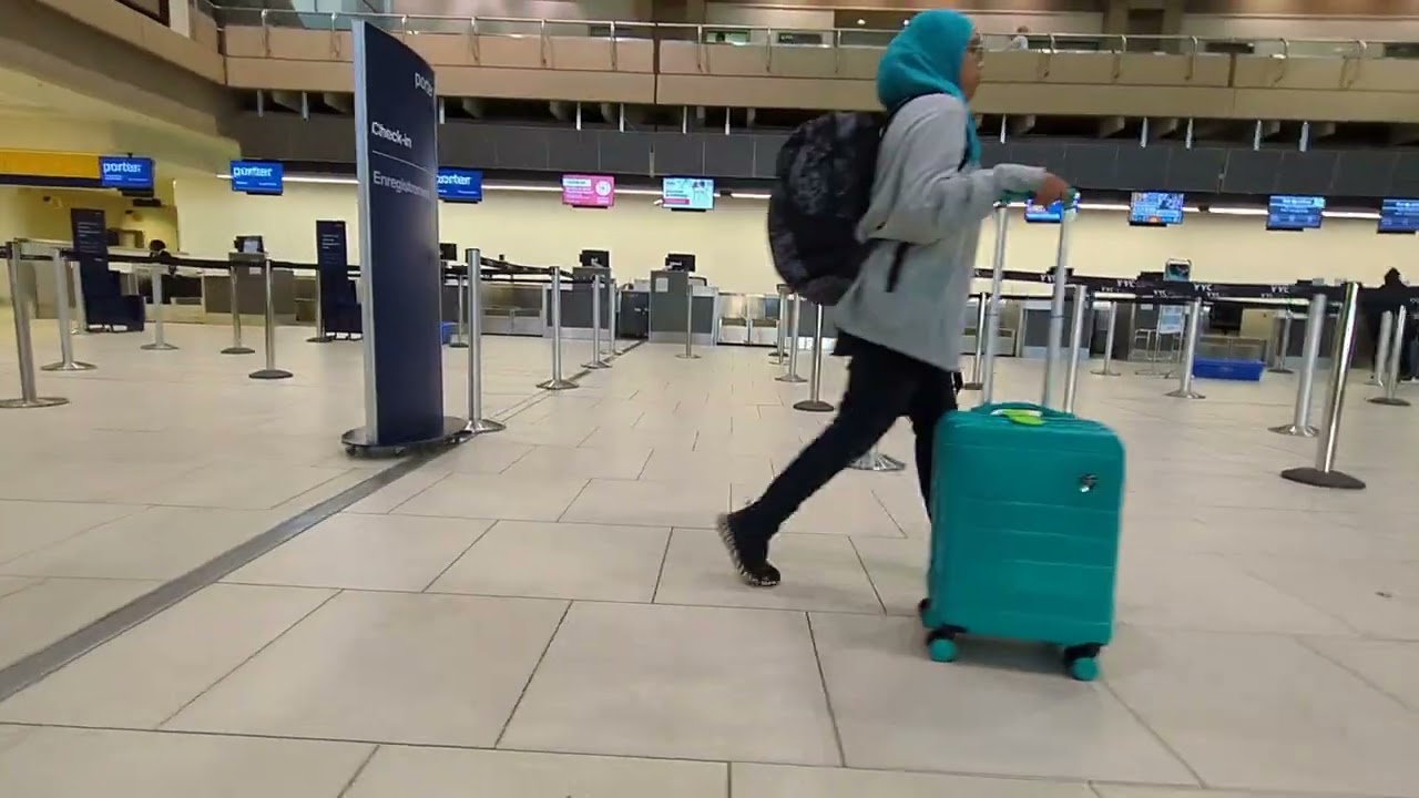 Walking around Calgary International Airport