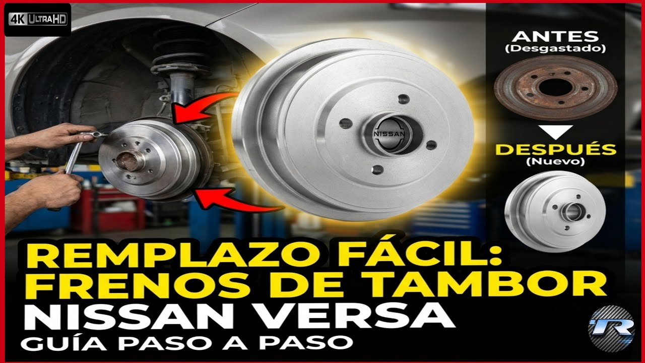 Cómo CAMBIAR TAMBORES de Freno Nissan Versa (¡Guía Rápida y Fácil!) 🚗💨