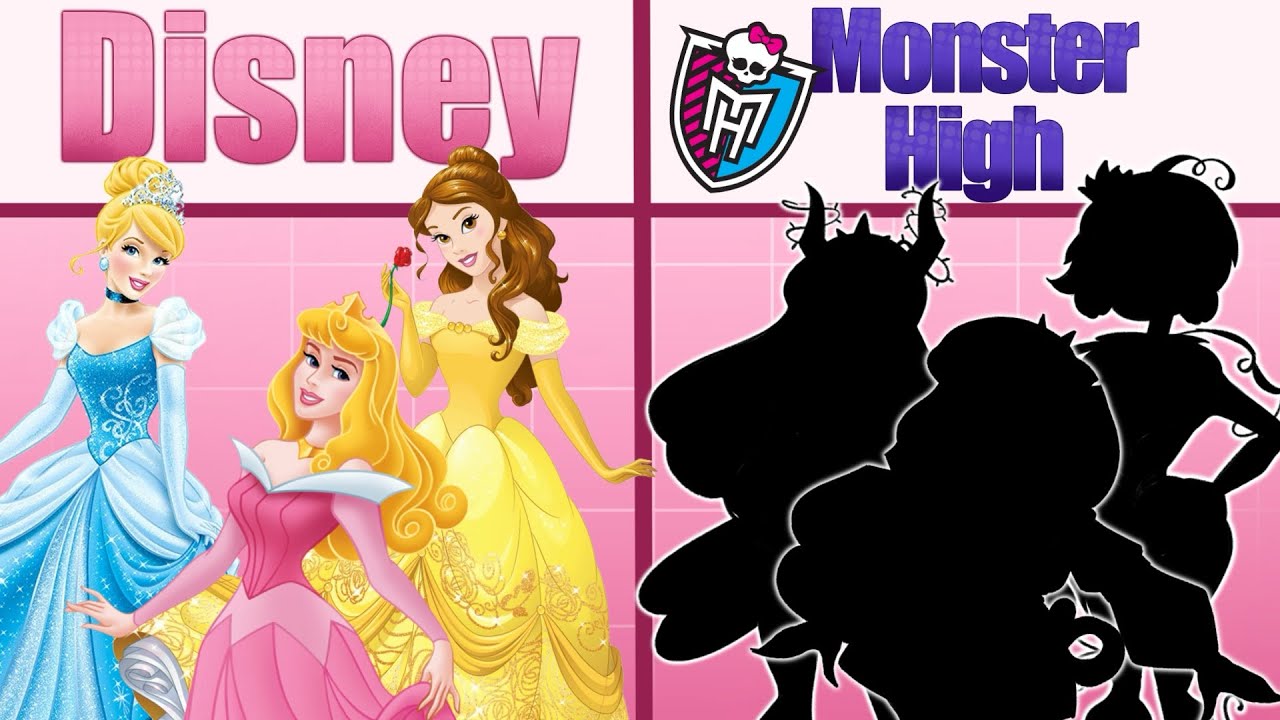 Drawing Disney Princesses as Monster High Characters 