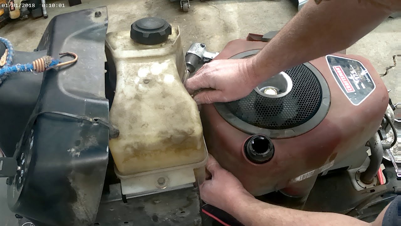 PART 2 How to Craftsman LTS1500 Briggs & Stratton Alternator / Stator Replacement   Part # 592831