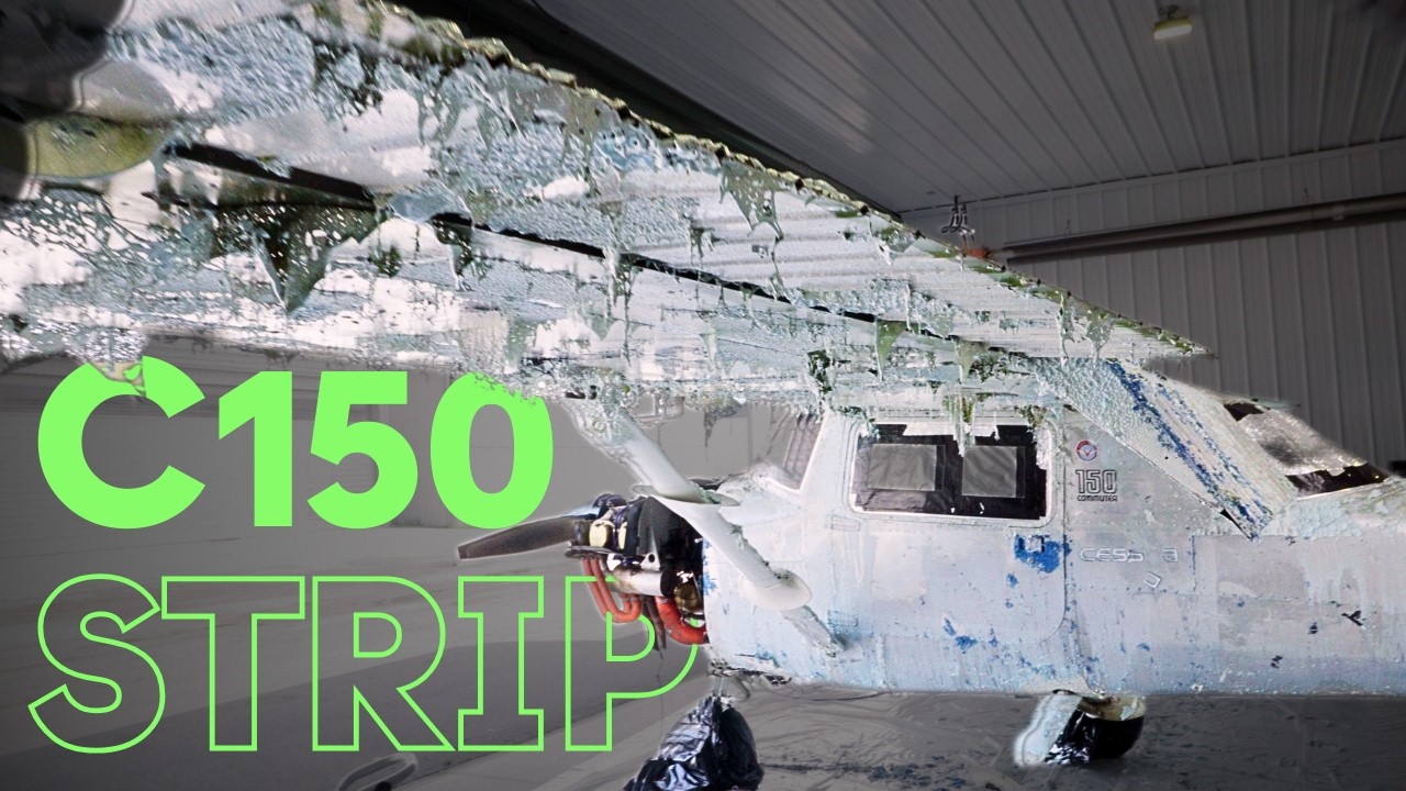 Automated aircraft project... Cessna 150 paint removal [Episode 3]