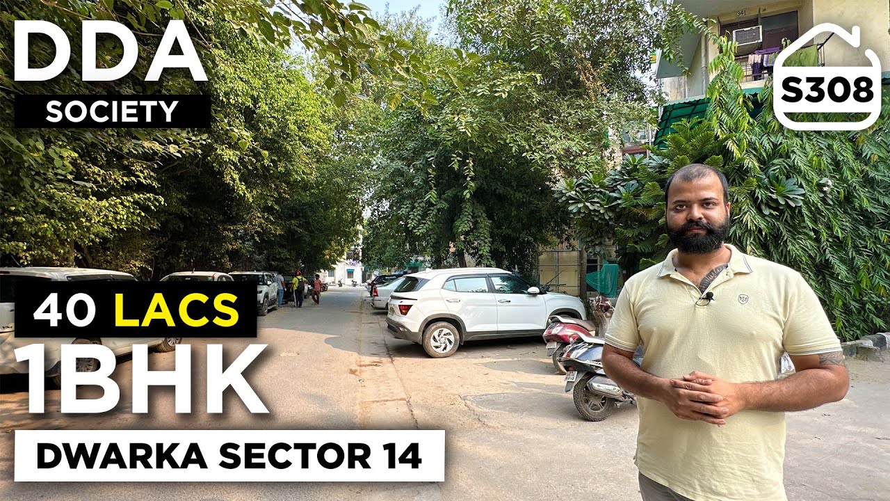 1 BHK DDA LIG Flat for sale in DWARKA SECTOR 14 with 16000 RENTAL INCOME in 40 Lacs | BRS SHOW S308