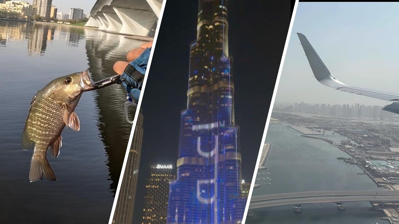 Shore fishing in Dubai at Al Mamzar beach & Al Garhoud bridge- UAE 2024