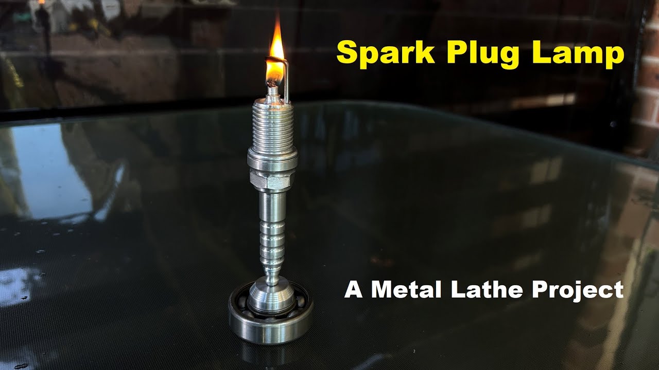Spark Plug Lamp - Easy Metal Lathe Project