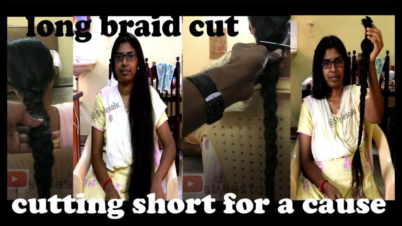 Cutting long braid off