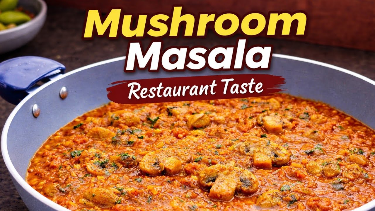 Mushroom Masala tasting like Prawn Masala #restaurantstyle  #restaurant #mushroom #cooking #Gowri360