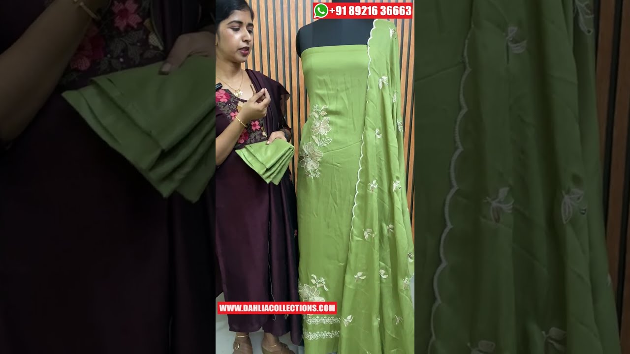 Beautiful Semi-silk Churidar Materials Set | Party Wear Churidar Set | Online Churidar | DC938