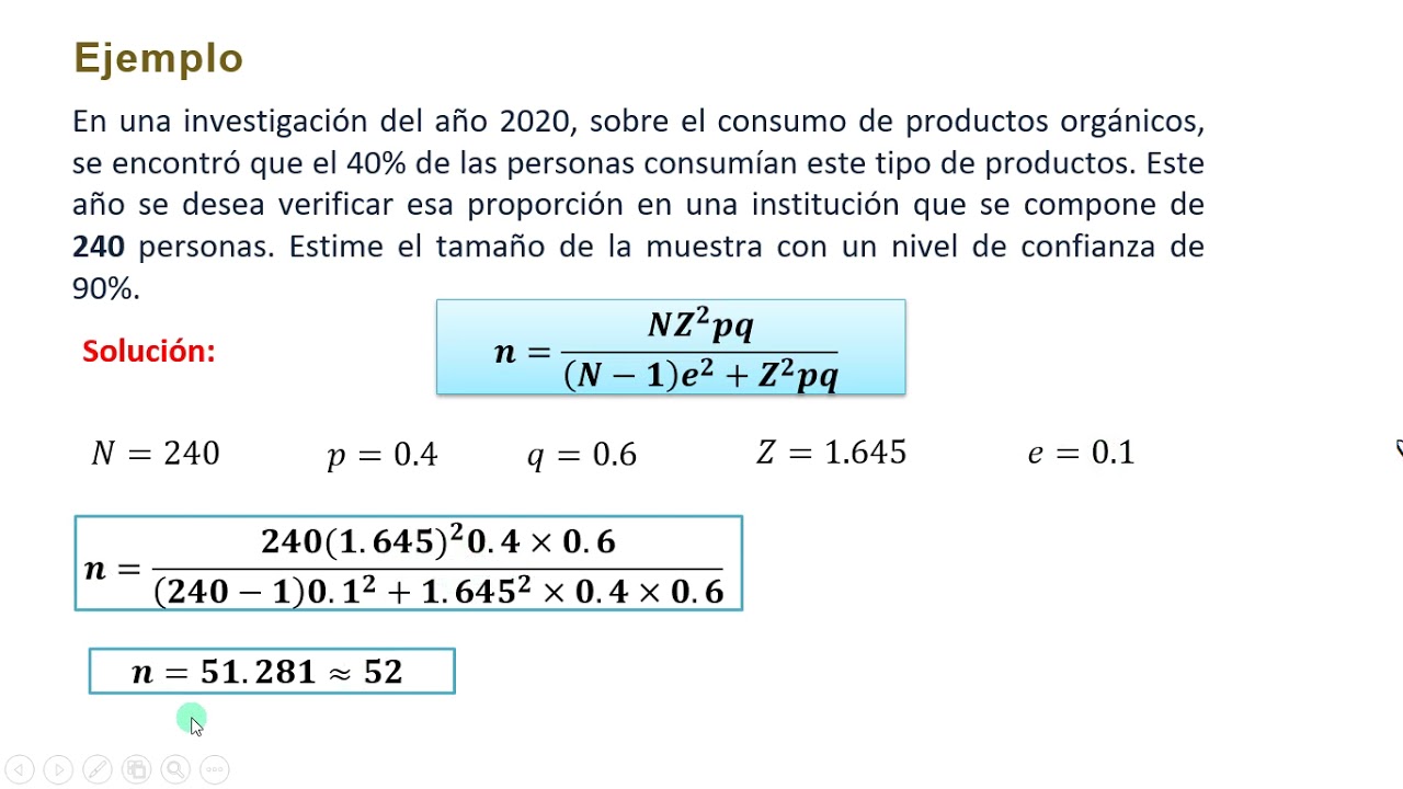 Tamaño de la muestra