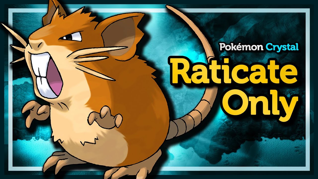 Raticate Only - How fast can I beat Pokémon Crystal? - Pokémon Crystal Solo Challenge