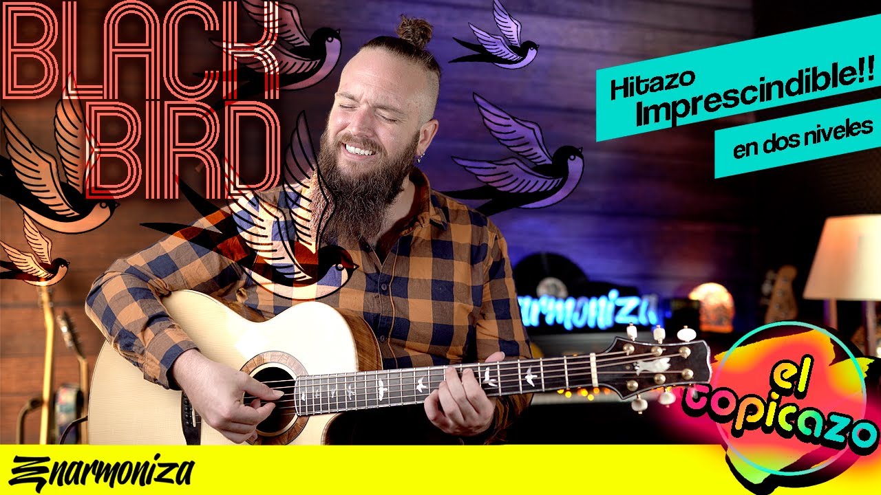 Blackbird, The Beatles - Cómo Tocar en GUITARRA ACÚSTICA