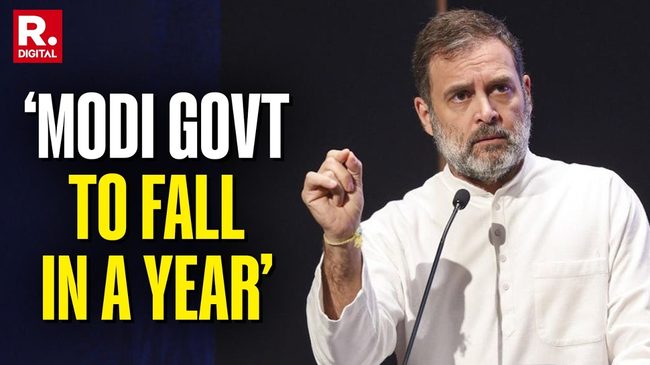 Rahul Gandhi twierdzi, że rząd Modiego upadnie w ciągu roku, BJP nazywa te uwagi sianiem strachu