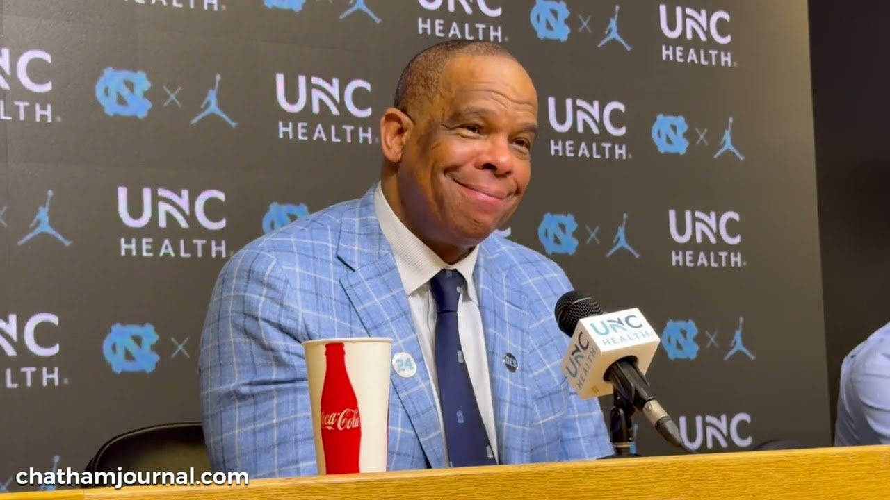 UNC basketball coach Hubert Davis press conference after win over Clemson - 3.3.26