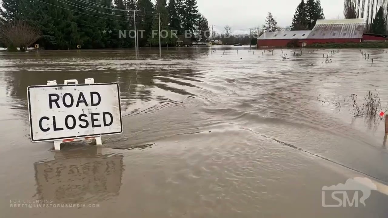 12-11-2025 Sumas, WA - Major Flood; Historic River Levels; Sumas, Nooksack, and Everson, WA