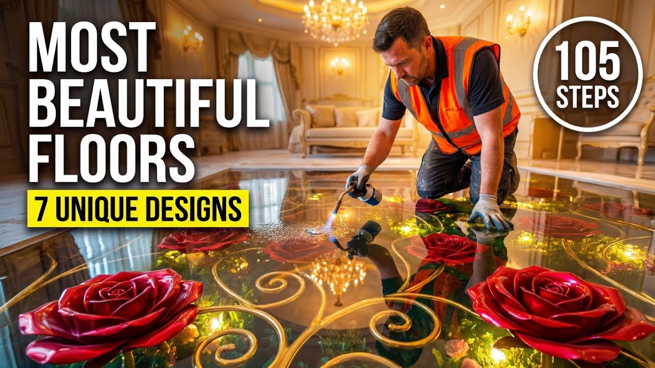 Most Beautiful Luxury 3D Floors For Your Home | 7 Epic Room Makeovers (Lujo Total)