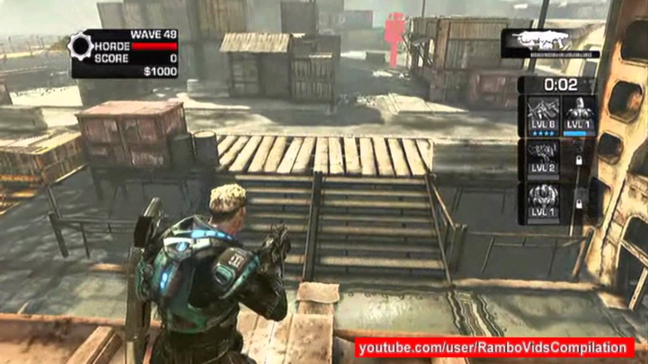 Gears of War 3 || Horde Mode - Fast way to level up fortifications (Gears Event Trick)