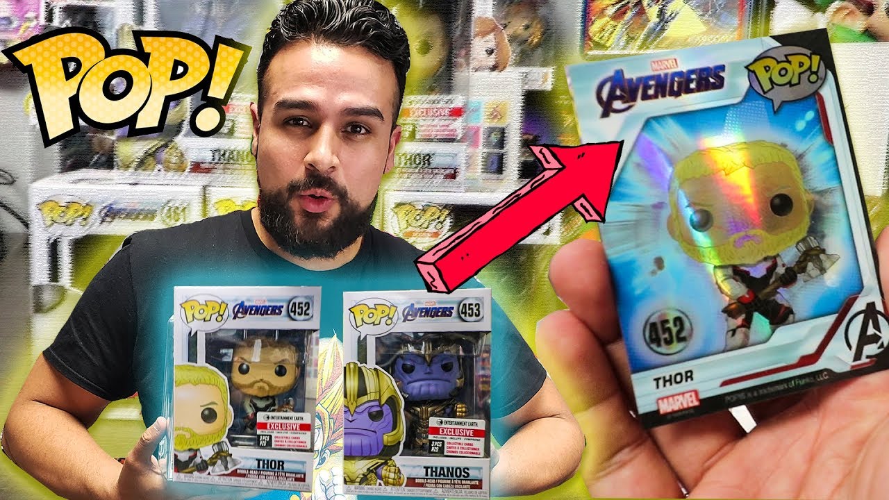 AVENGERS ENDGAME FOIL THOR CARD! UNBOXING ENDGAME: EE EARTH EXCLUSIVE FUNKO POPS! RARE FUNKO POP