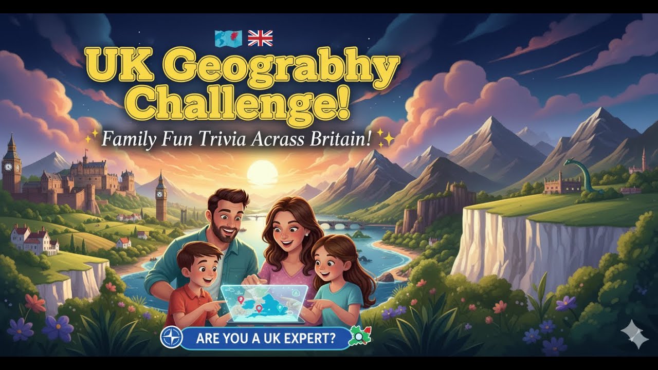 🗺️🇬🇧 UK Geography Challenge! | Family Fun Trivia Across Britain! 🏰⛰️
