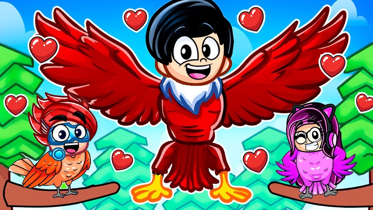 NOS CONVERTIMOS en UNA FAMILIA DE PAJAROS LEGENDARIOS en ROBLOX | Karim Juega