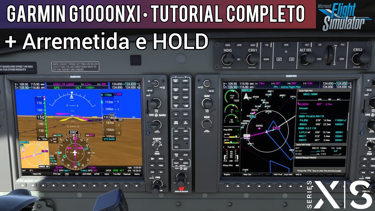 MSFS2020 GARMIN G1000NXi • TUTORIAL Completo (XBOX Series S)