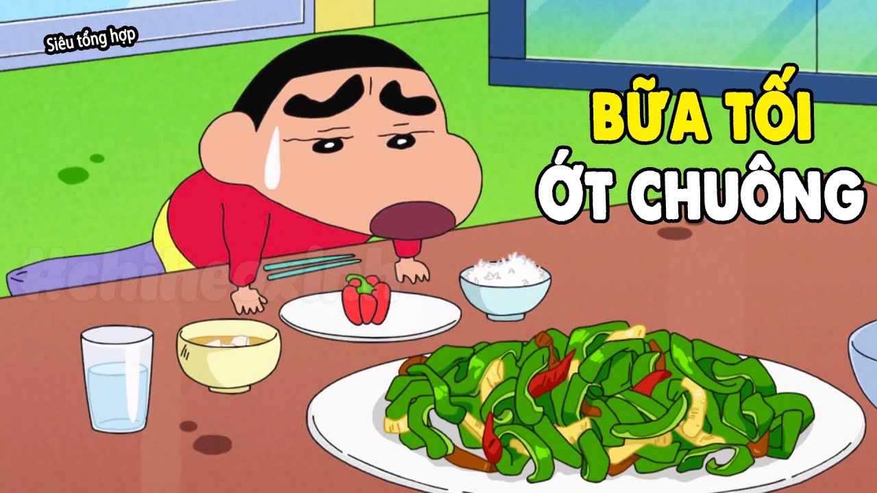 Siêu Tổng Hợp Shin - Thử Thách Cấm Cười Khi Ăn | Shin Tập Mới Để Ăn Cơm | Shin Cậu Bé Bút Chì