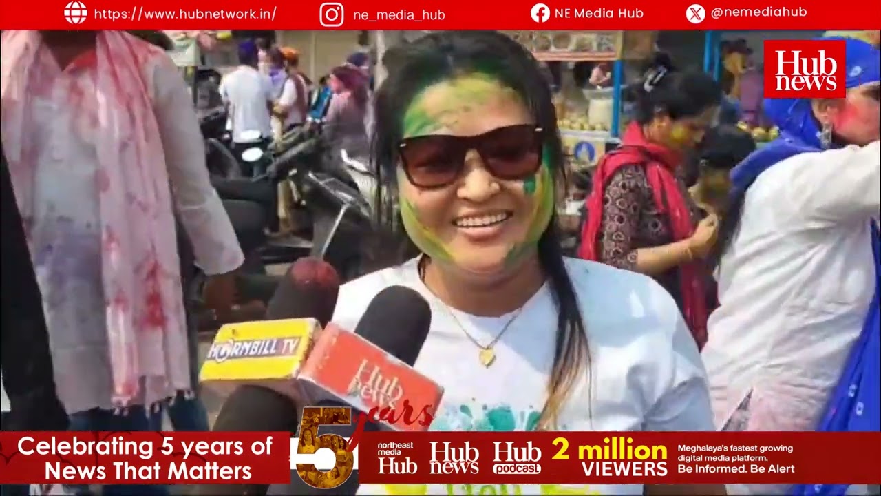 Guwahati’s Fancy Bazar Turns Into Sea of Color: Thousands Join Holi Friends Club