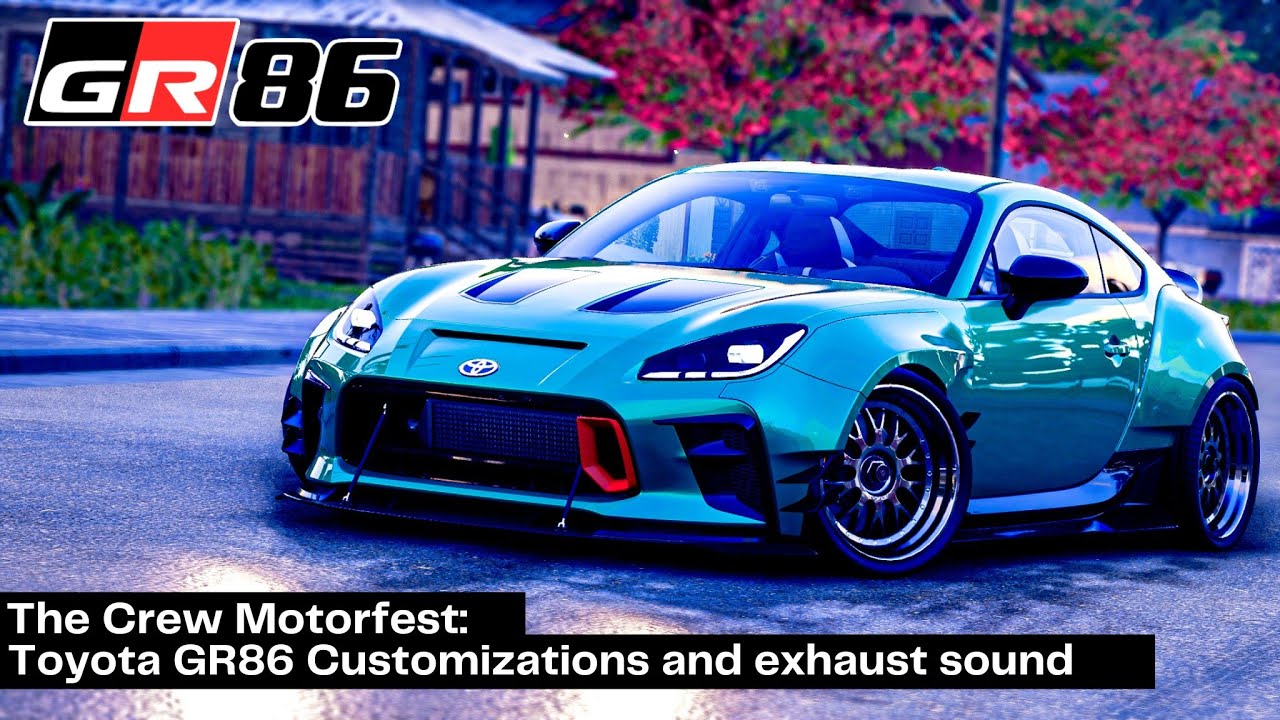 The Crew Motorfest: Toyota GR86 customizations and exhaust sound