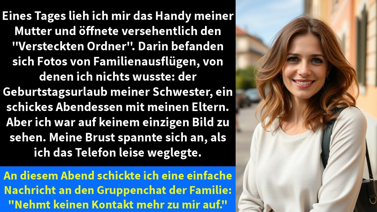 Eines Tages lieh ich mir das Handy meiner Mutter und öffnete versehentlich den 