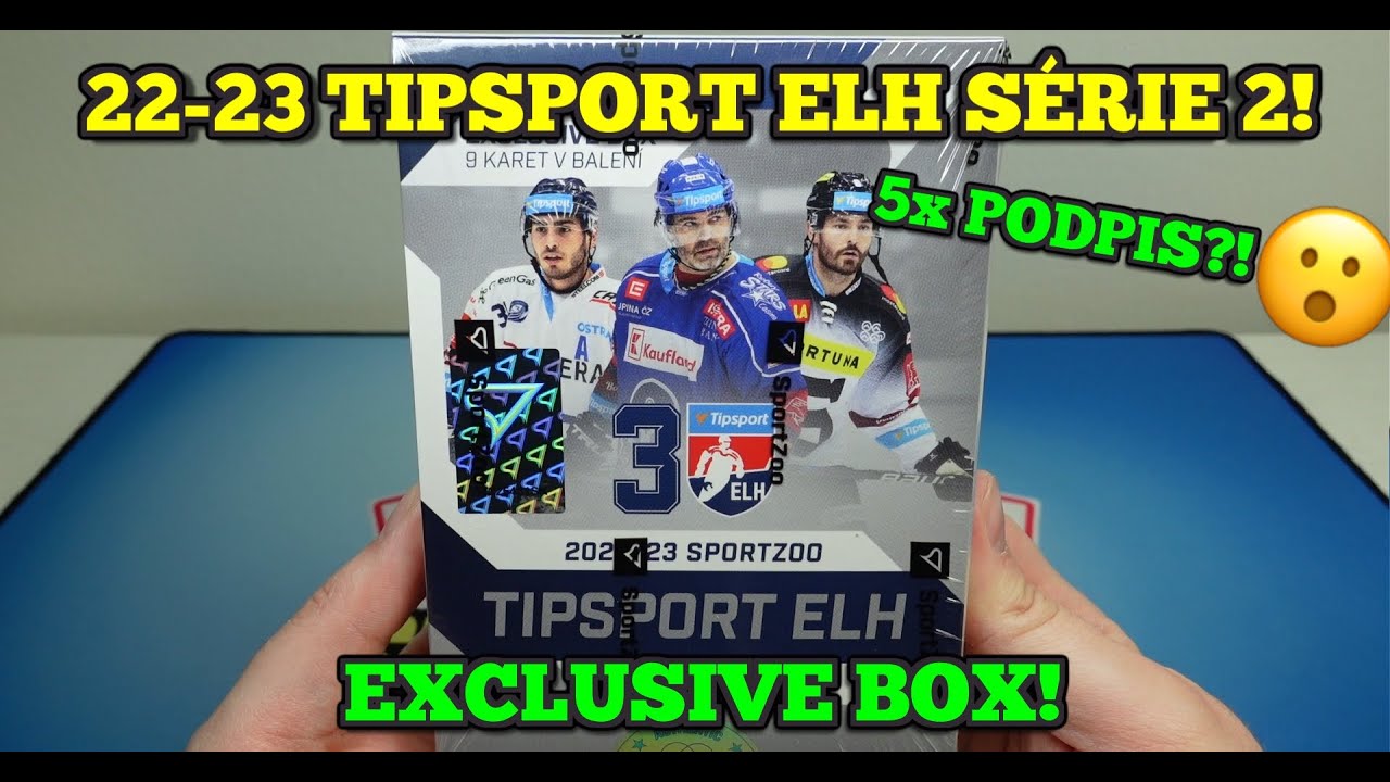 TIPSPORT ELH 22-23 SÉRIE 2 EXCLUSIVE BOX! 🔥 Hokejové kartičky od SportZoo! Hromada podpisů!