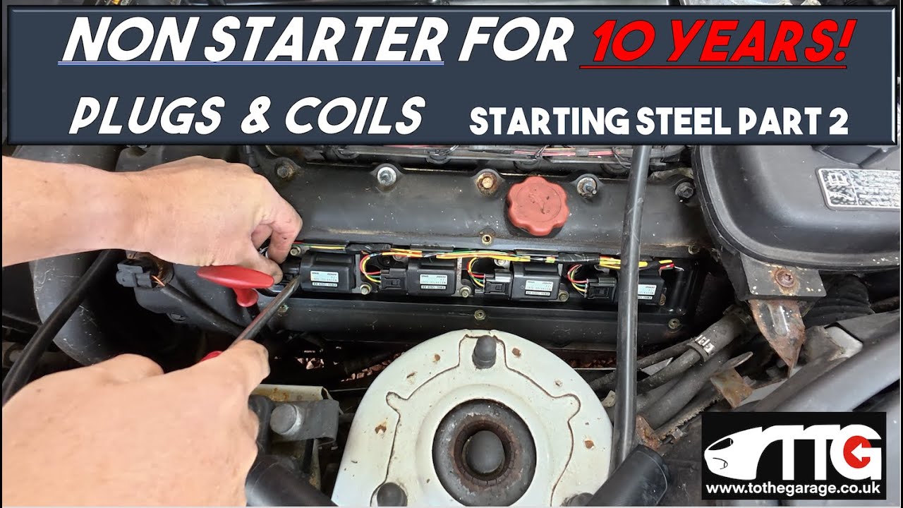 Starting 'Steel' pt 2 broken Jaguar xk8. No one has been able to start in TEN years! Plugs & coils