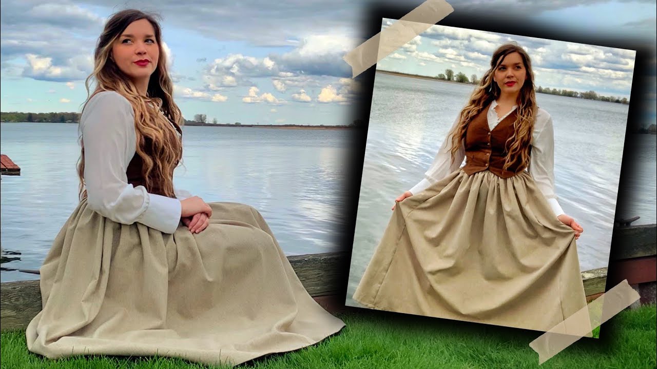 80s Skirt Pattern to Hobbity Dream Skirt! | Sewing with Thrifted Fabric