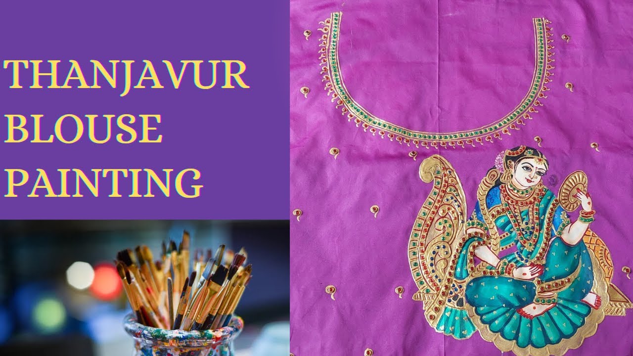 Thanjavur Style Blouse Painting 
