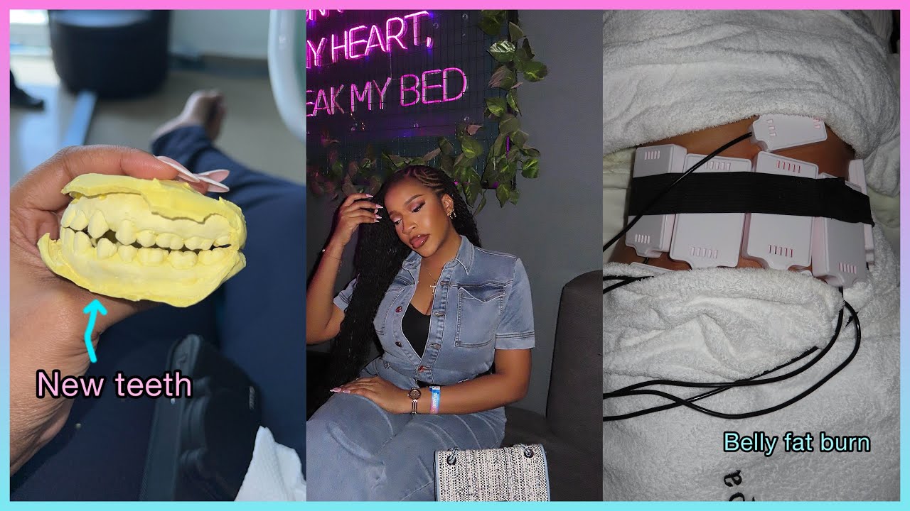 Finally getting a new smile/ tried the viral non invasive lipo/ taking care of myself post school🫶🏼