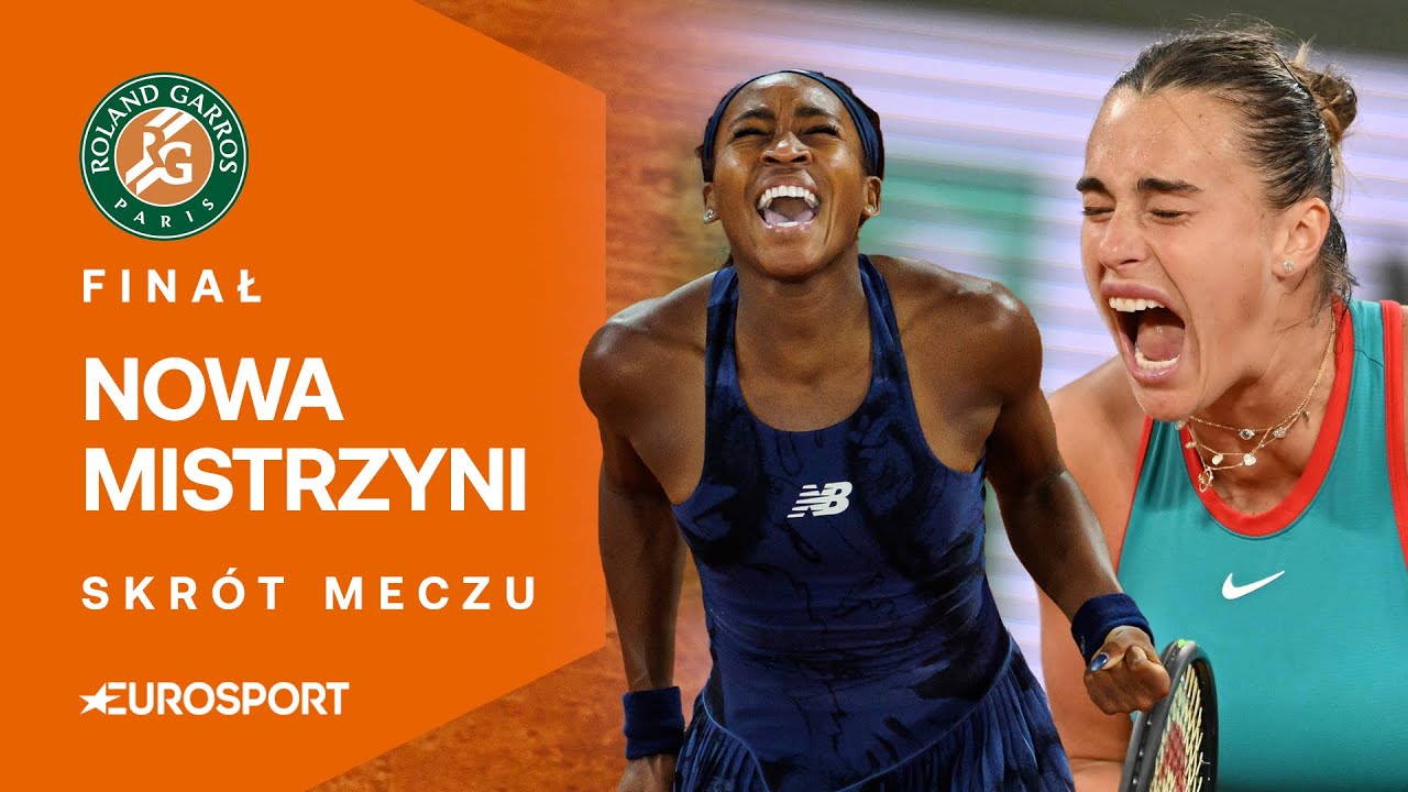 ILE ZWROTÓW AKCJI 😱 | Aryna Sabalenka - Coco Gauff | Skrót meczu | Finał Roland Garros