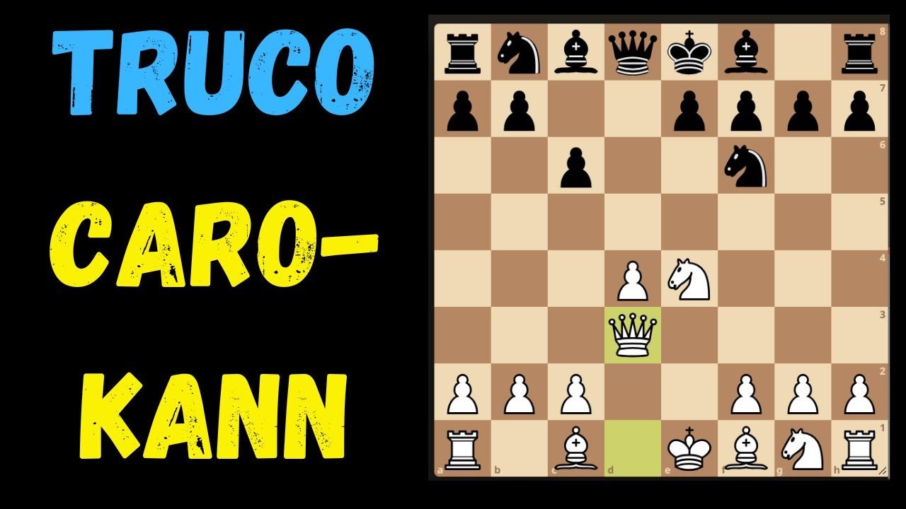 TRUCO Caro-Kann. MATE EN 11 JUGADAS