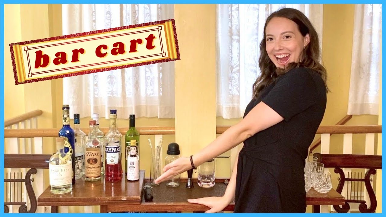 HOW TO SET UP THE PERFECT BAR CART!