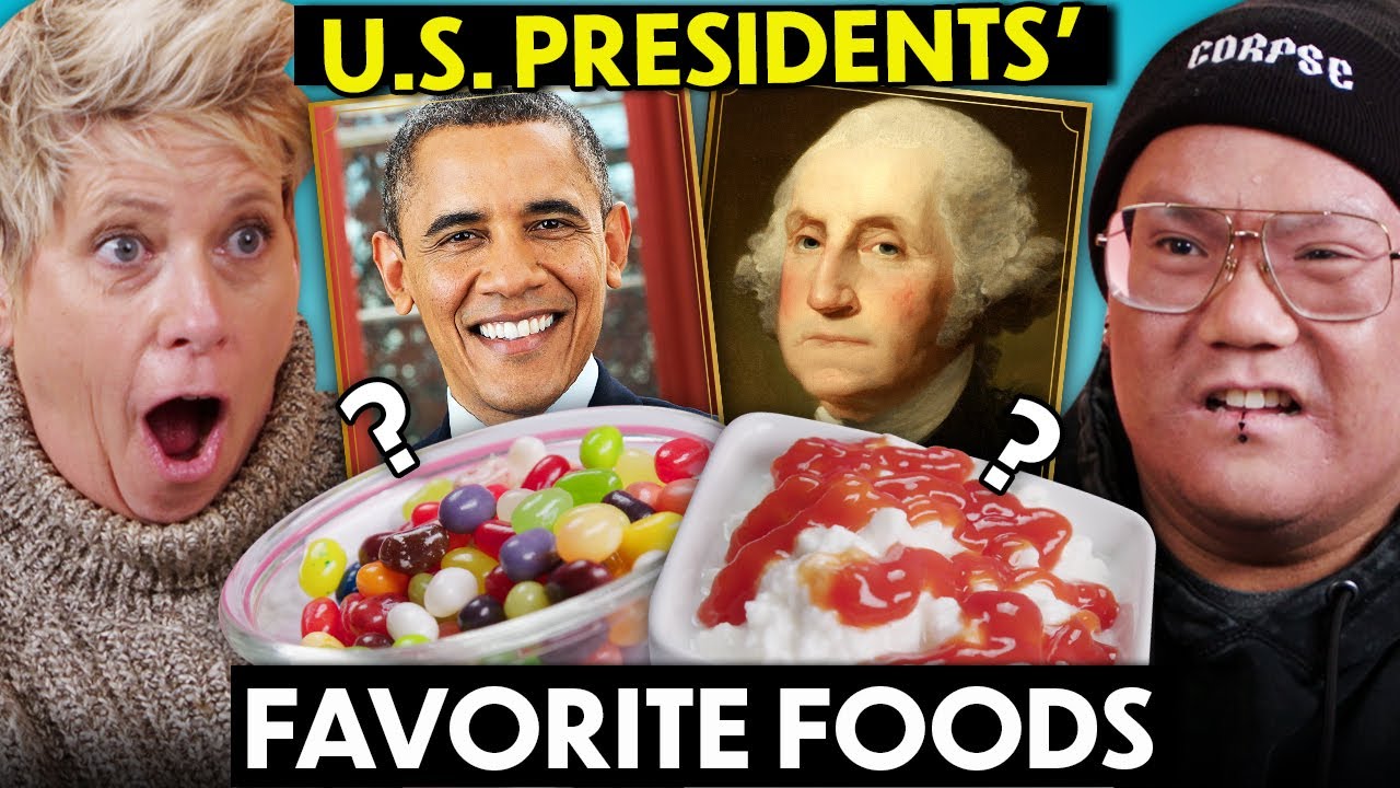Guess US Presidents’ Favorite Foods (Cottage Cheese & Ketchup, Jelly Beans, Cheeseburger Pizza)