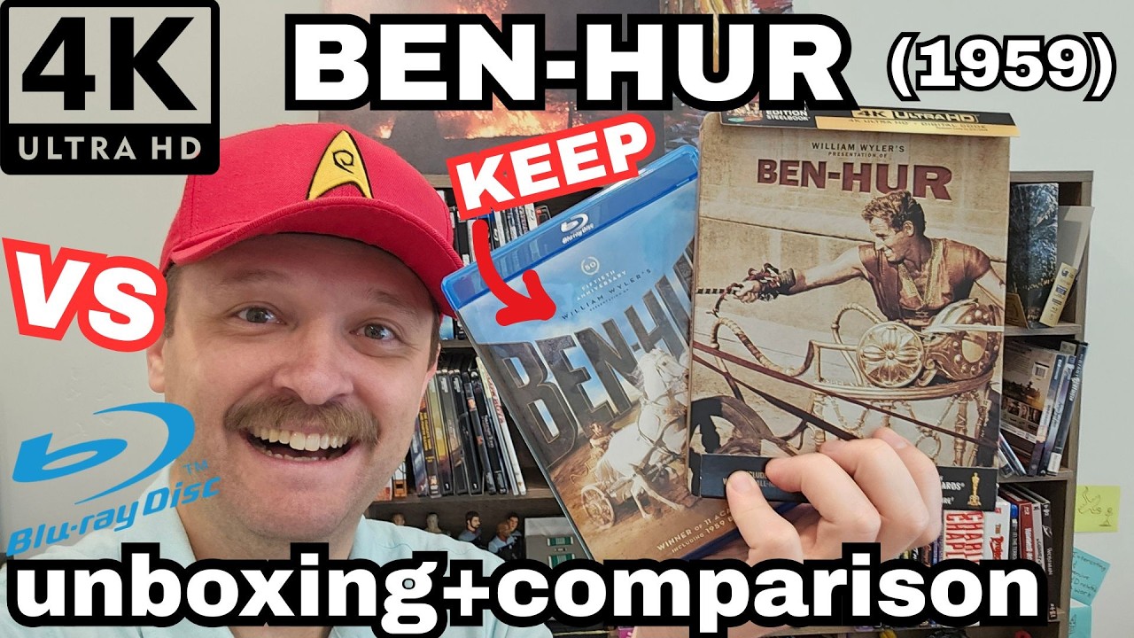Ben-Hur 4K Steelbook Unboxing + Blu-ray Comparison (KEEP THE BLU-RAY!)