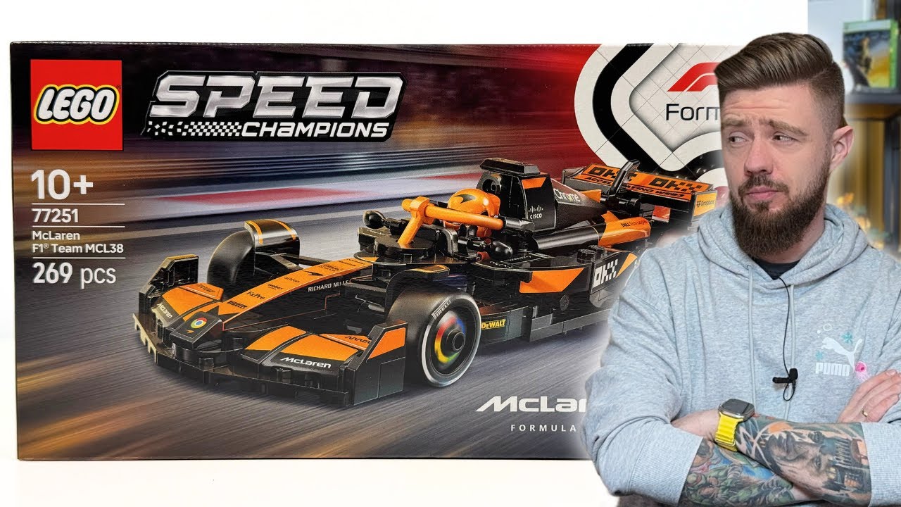 BOLID F1 MCLAREN TEAM MCL38 🛞 LEGO SPEED CHAMPIONS 77251 RECENZJA