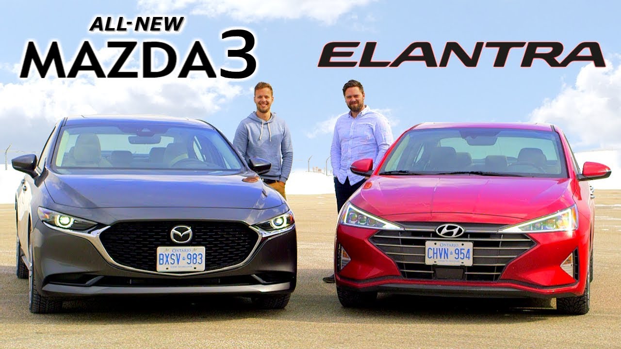 2019 Mazda3 vs Hyundai Elantra // Daily Drivers Duel