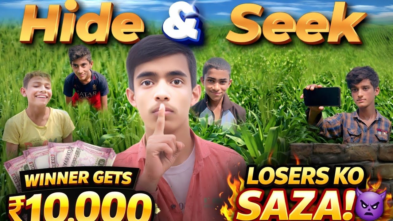 ““Village Mein Extreme Hide & Seek 😱 Winner Gets ₹10,000” Mini Adventure 