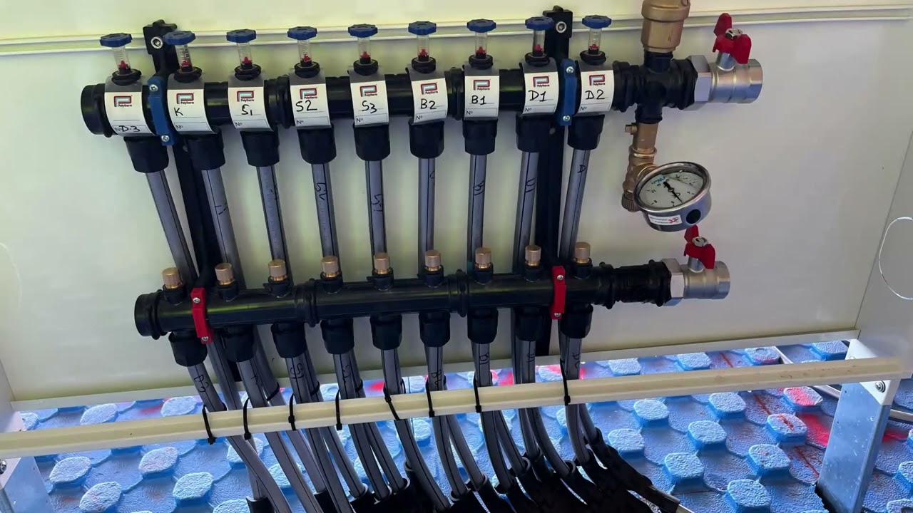 Instalación de suelo radiante Polytherm