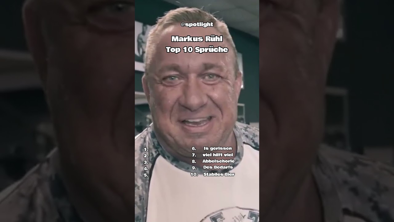 Markus R&uuml;hl Top 10 Spr&uuml;che 😂😂