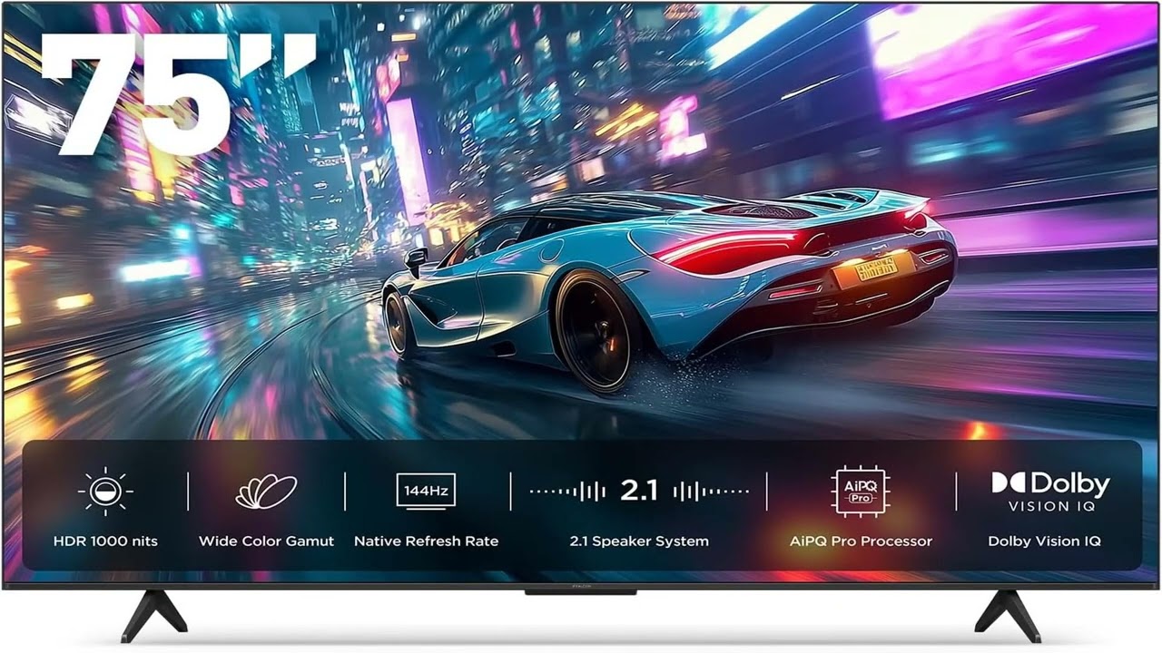 Best Deal: iFFALCON 75-Inch Class U85 Series QD-Mini LED 4K UHD Google Smart TV