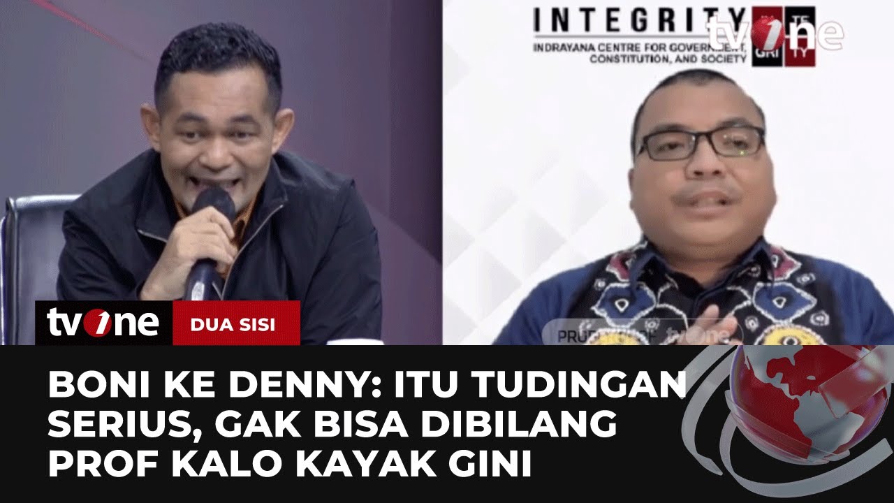 Adu Argumen Denny Indrayana Vs Boni Hargens Soal Penegakan Hukum di Indonesia | Dua Sisi tvOne