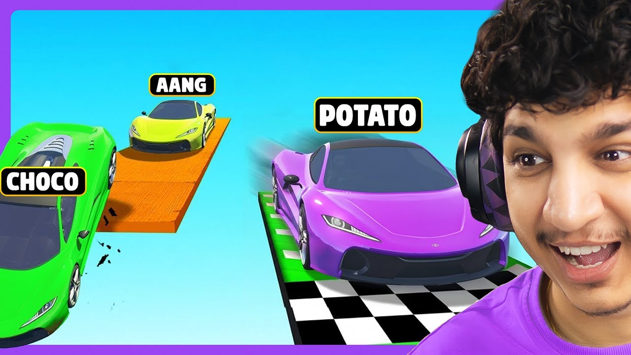 GTA 5 races but Potato is playing with his sons